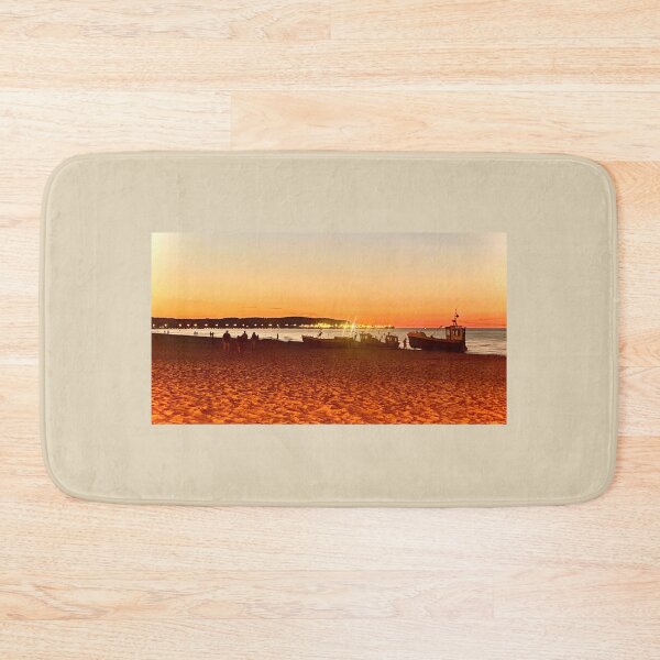 Item preview, plaża, kuter, brzeg morza designed and sold by owenomania.