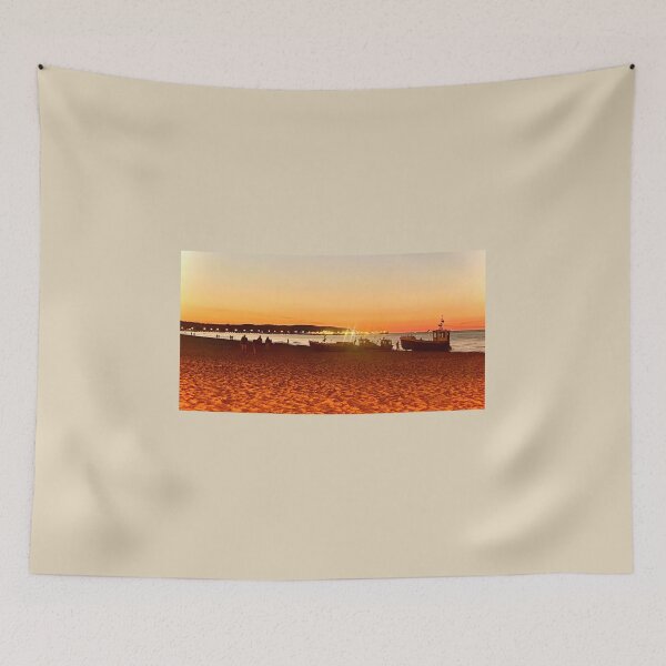 Item preview, plaża, kuter, brzeg morza designed and sold by owenomania.