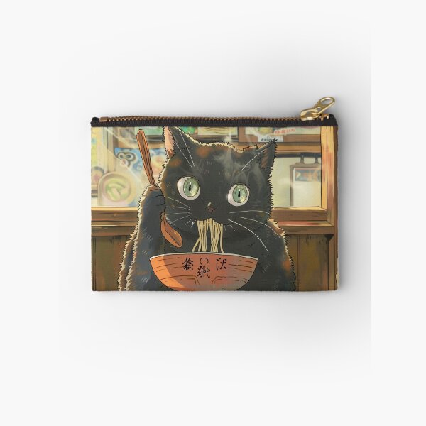 Item preview, Black Cat Eats Ramen designed and sold by funcontour.