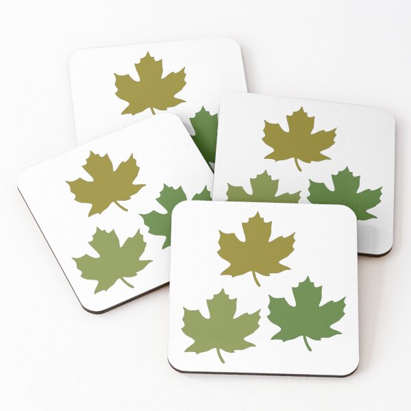 Item preview, Colorful maple leaves. Intense green, olive, yellow-brown. designed and sold by My-fake-places.