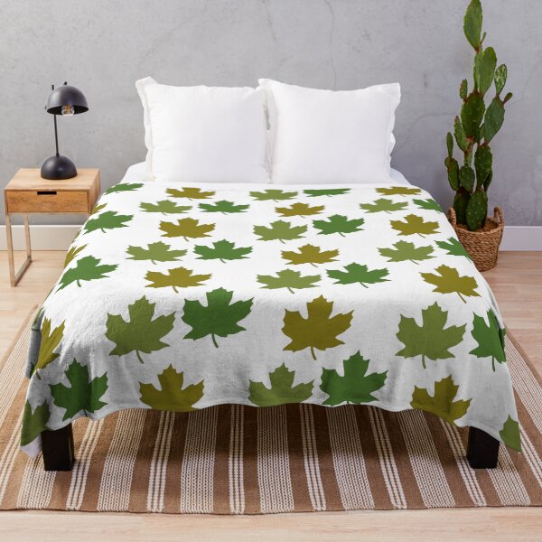 Item preview, Colorful maple leaves. Intense green, olive, yellow-brown. designed and sold by My-fake-places.