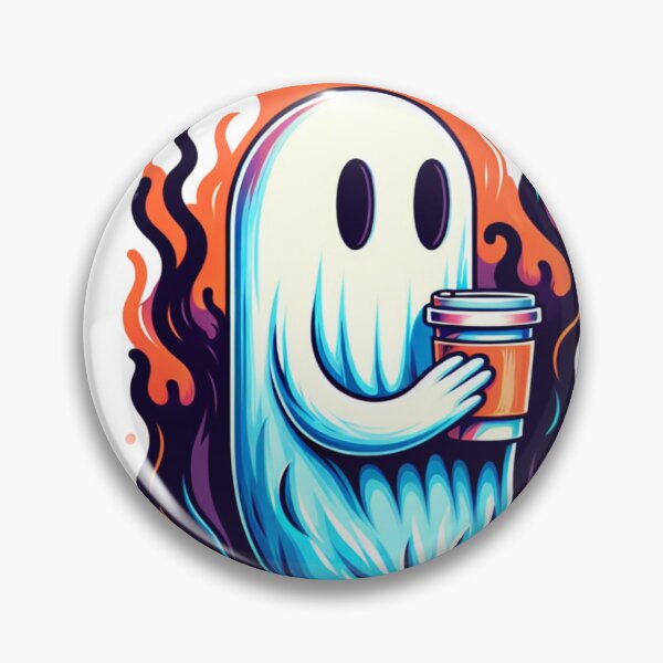 Item preview, Spooky Ghost holding Coffee designed and sold by Travelcases.