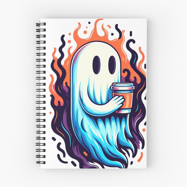 Item preview, Spooky Ghost holding Coffee designed and sold by Travelcases.