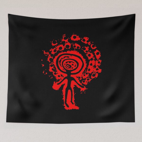 Item preview, SUN HEADED DEITY. TANGALY. RED. designed and sold by 5hertz.