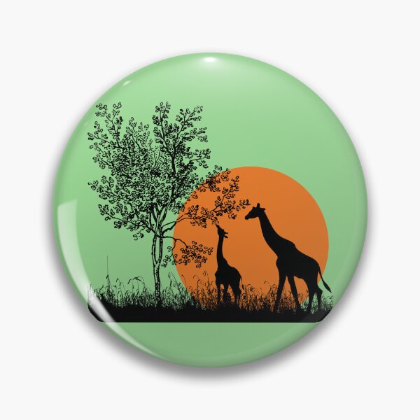 Item preview, Giraffe Family in the African Savanna designed and sold by kiradreamshop.