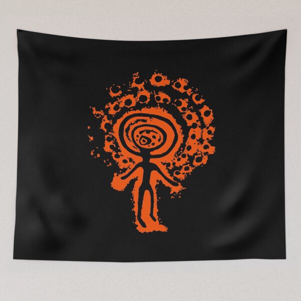 Item preview, SUN HEADED DEITY. TANGALY. ORANGE. designed and sold by 5hertz.