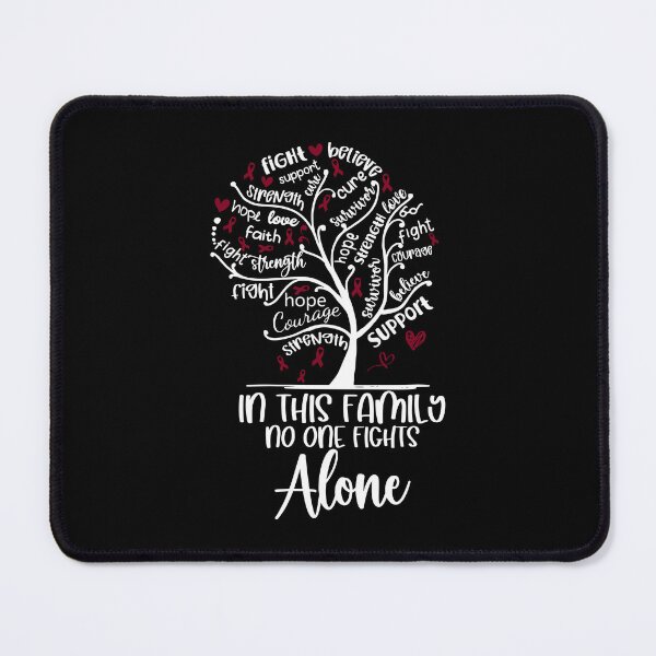 Item preview, In this FAMILY fights against syndrome, disease, illness, cancer with Tree Burgundy Ribbon designed and sold by EdithShop59.
