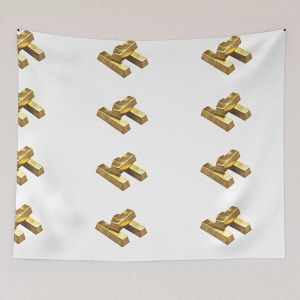 Item preview, Realistic Style Gold Bars, Gold Nuggets, Gold, Stickers, Logo, Illustration, Wall arts, Art Prints and More designed and sold by Kevin Lou.