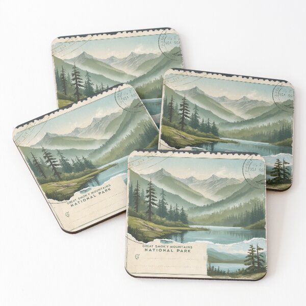 Item preview, Great Smoky Mountains National Park Postcard Vintage Retro Travel designed and sold by TravelPostcardGems.