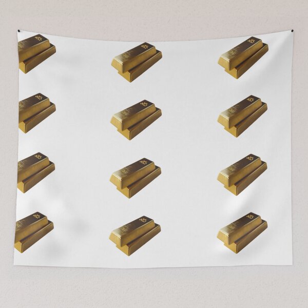 Item preview, Realistic Style Gold Bars, Gold Nuggets, Gold, Stickers, Logo, Illustration, Wall arts, Art Prints and More designed and sold by Kevin Lou.