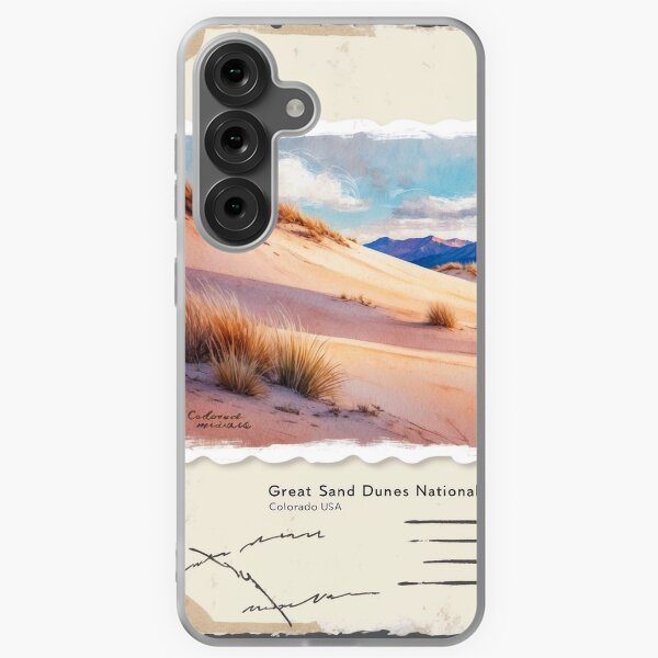 Item preview, Great Sand Dunes National Park Postcard Vintage Retro Travel designed and sold by TravelPostcardGems.