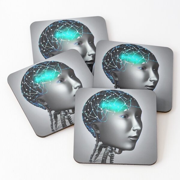 Item preview, Head of android woman in a laboratory designed and sold by NokenaDesign.