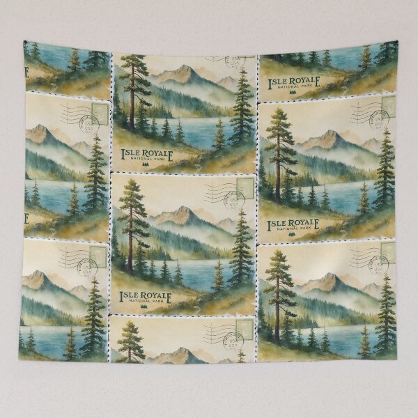 Item preview, Isle Royale National Park Postcard Vintage Retro Travel designed and sold by TravelPostcardGems.
