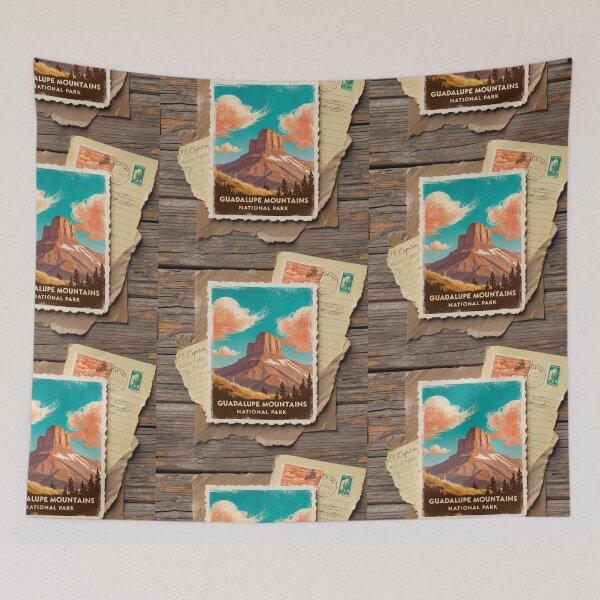 Item preview, Guadalupe Mountains National Park Postcard Vintage Retro Travel designed and sold by TravelPostcardGems.