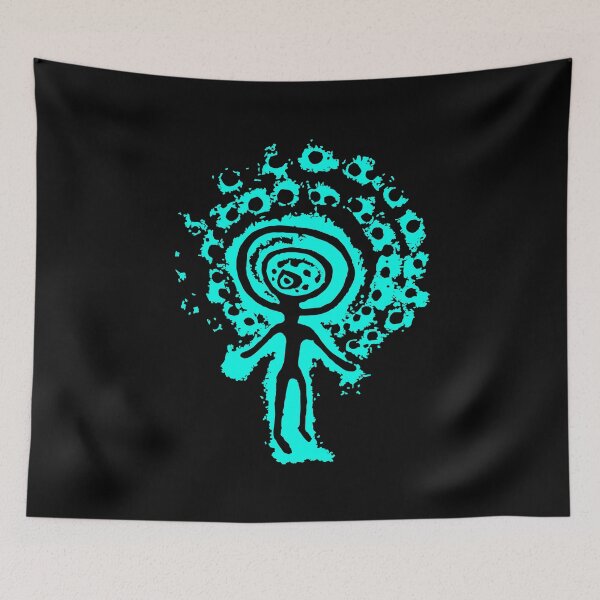 Item preview, SUN HEADED DEITY. TANGALY. BLUE. designed and sold by 5hertz.