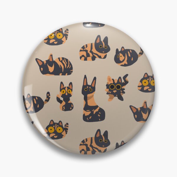 Item preview, Tortoiseshell Cat Blobs (Gold Eyes) designed and sold by Risky Beetle.
