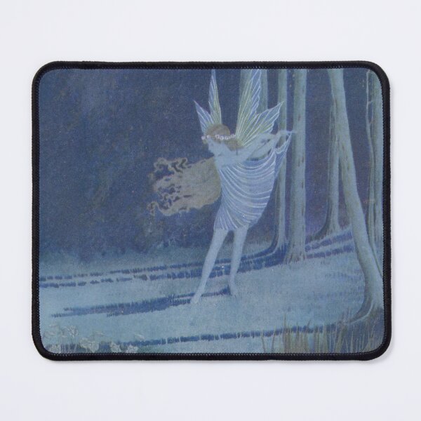 Item preview, Fairy Dancing in a Moonlit Forest Glad - Vintage Watercolor by Outhwaite designed and sold by ElegantTeaTime.
