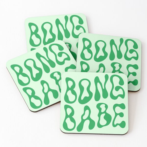 Item preview, Bong Babe- Wavy Green 420 designed and sold by wildeweed.