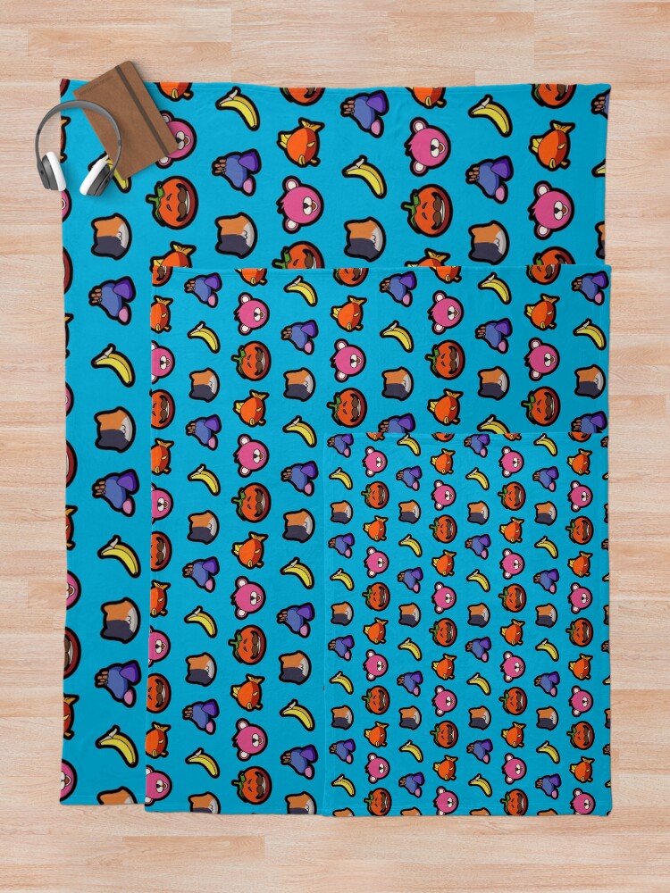 Fortnight Icons Throw Blanket