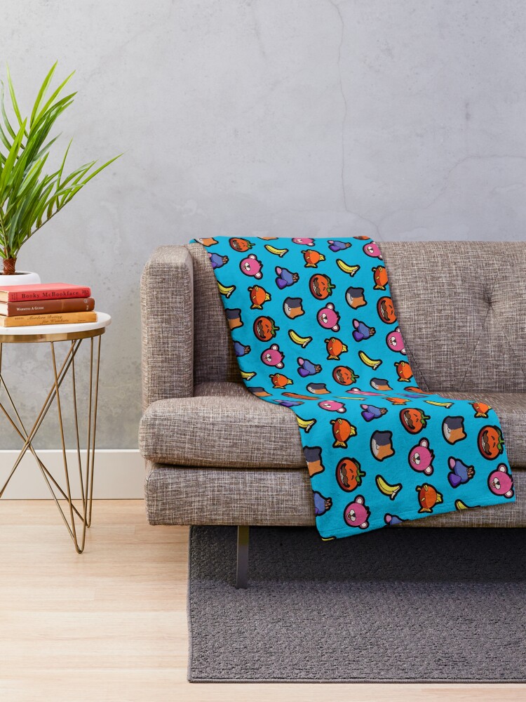 Fortnight Icons Throw Blanket