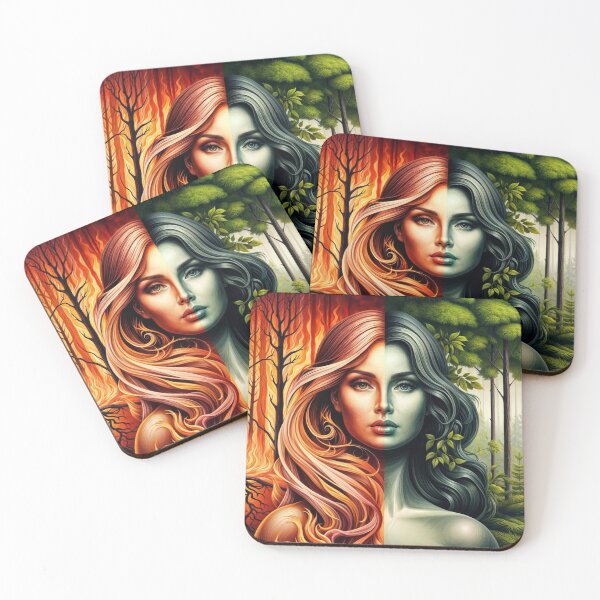 Item preview, Nymph War: Fire vs Earth (Round 2) designed and sold by MaddFictional.