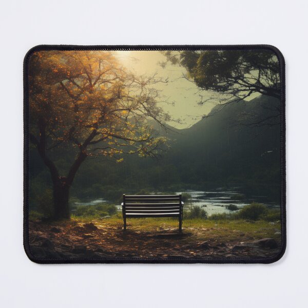 Item preview, Tranquil Landscape with Bench designed and sold by Divinitree.