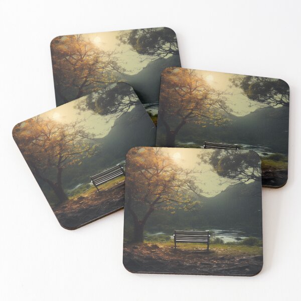 Item preview, Tranquil Landscape with Bench designed and sold by Divinitree.