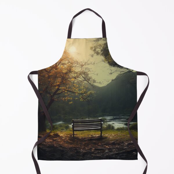 Item preview, Tranquil Landscape with Bench designed and sold by Divinitree.
