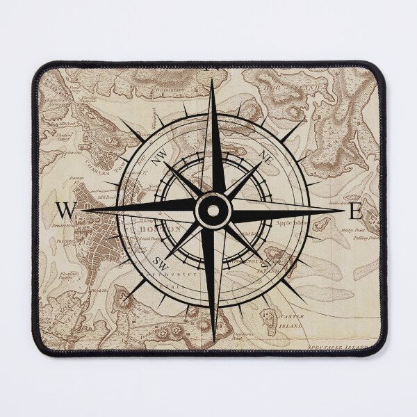 Item preview, Map and compass design designed and sold by NicMacTees.