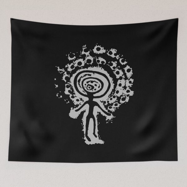 Item preview, SUN HEADED DEITY. TANGALY. GREY. designed and sold by 5hertz.