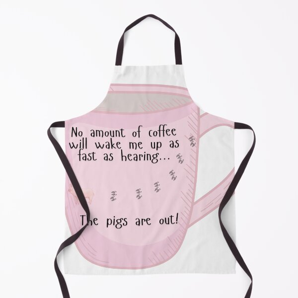 Item preview, No amount of coffee will wake me up as fast as pigs... designed and sold by scleverfarm.