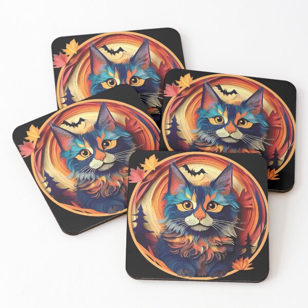 Item preview, Maine Coon Halloween Kitten designed and sold by Kspirit Designs.