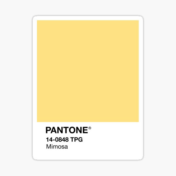 Pantone - Mimosa Sticker