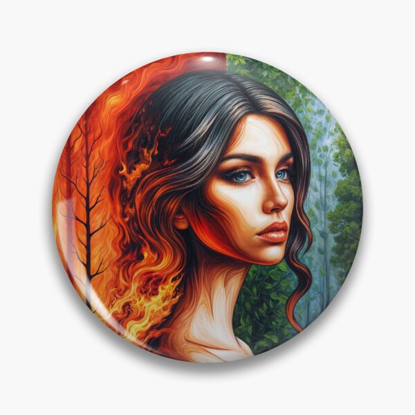 Item preview, Nymph War: Fire vs Earth (Fire Wins) designed and sold by MaddFictional.