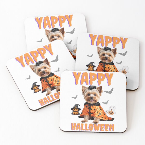 Item preview, Yappy Halloween Yorkipoo Greeting Card - Perfect for Dog Lovers designed and sold by Fredster1966.