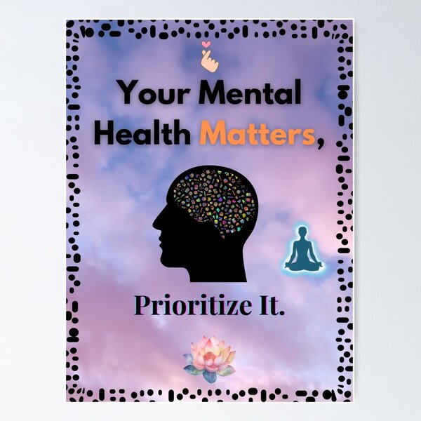 Item preview, Your Mental Health Matters designed and sold by Art With Impact – Statement Art & Apparel for Deep Thinkers.