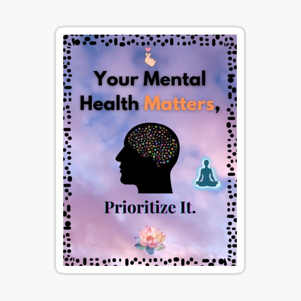 Item preview, Your Mental Health Matters designed and sold by Art With Impact – Statement Art & Apparel for Deep Thinkers.