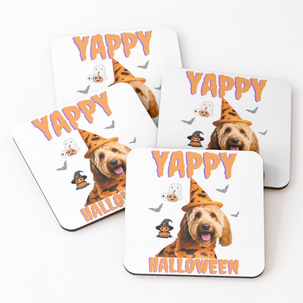 Item preview, Yappy Halloween Labradoodle Greeting Card – Perfect for Dog Lovers designed and sold by Fredster1966.
