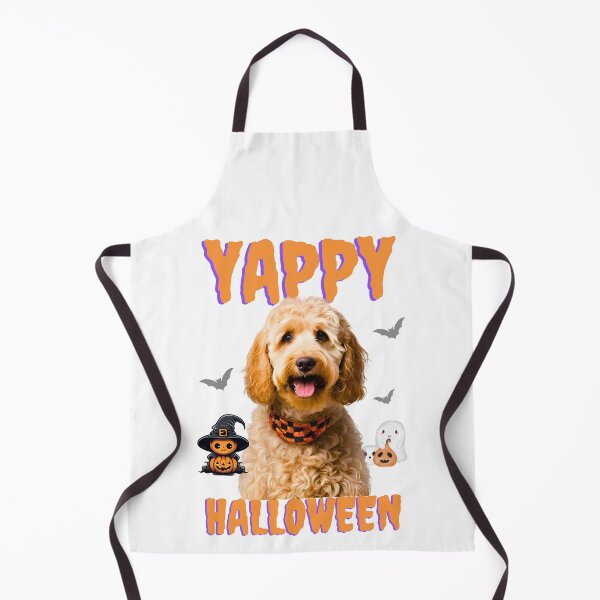 Item preview, Yappy Halloween Goldendoodle Greeting Card – Perfect for Dog Lovers designed and sold by Fredster1966.