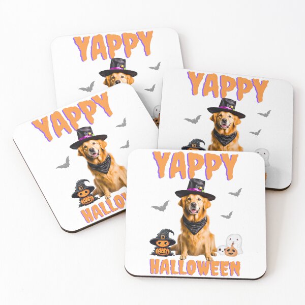 Item preview, Yappy Halloween Golden Retriever Greeting Card – Perfect for Dog Lovers designed and sold by Fredster1966.