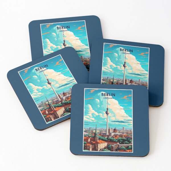 Item preview, Berlin Germany Vintage Travel and Tourism Advertising Print designed and sold by posterbobs.