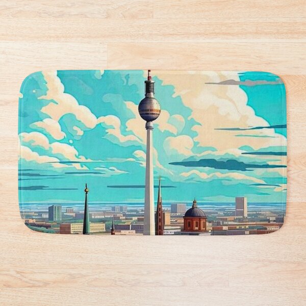 Item preview, Berlin Germany Vintage Travel and Tourism Advertising Print designed and sold by posterbobs.