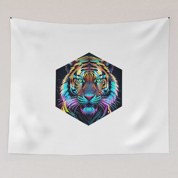Item preview, Cybernetic Neon Tiger designed and sold by AbsoluteA.