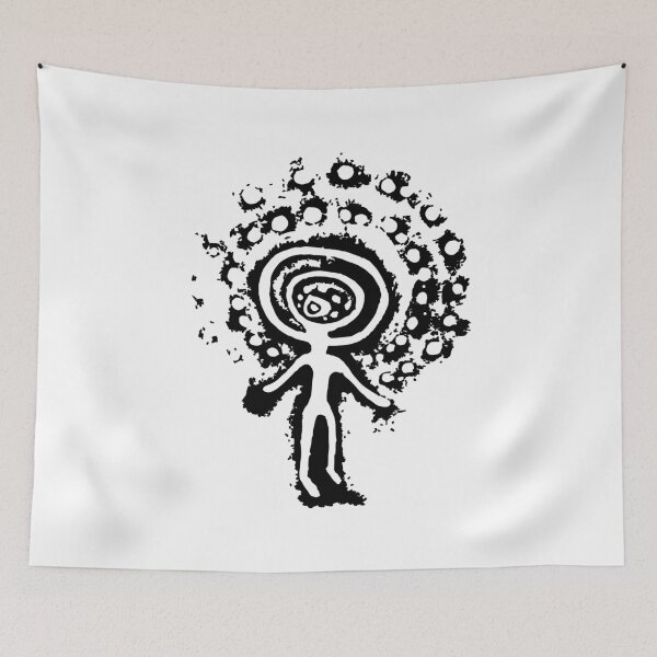 Item preview, SUN HEADED DEITY. TANGALY. BLACK. designed and sold by 5hertz.