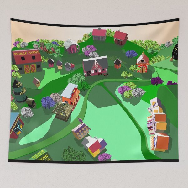 Item preview, Birdhouse Town of Jovielle designed and sold by Art in My Loft.