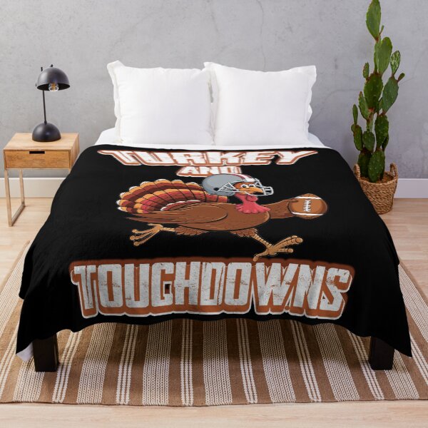 Item preview, Thanksgiving Turkey And Touchdowns Football designed and sold by BASKF.
