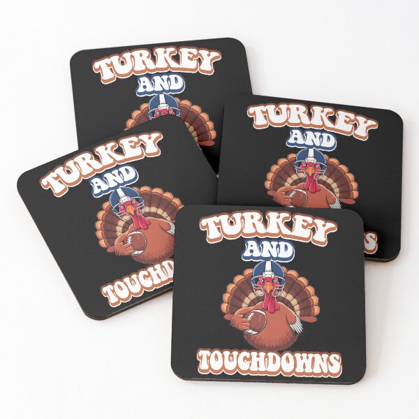 Item preview, Turkey And Touchdowns Football Thanksgiving Funny designed and sold by BASKF.