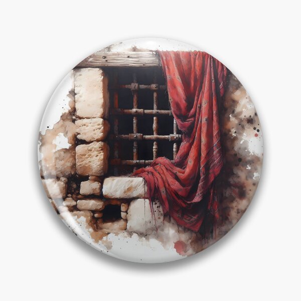 Item preview, Stone Window and Red Drapery designed and sold by Ssevi.