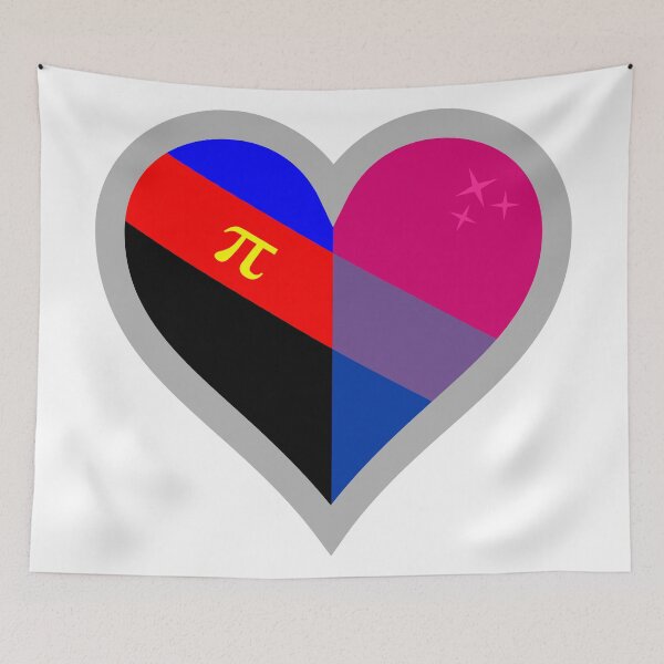 Item preview, Bi-Pride + Poly-Pride Heart designed and sold by Marinebiokitty.