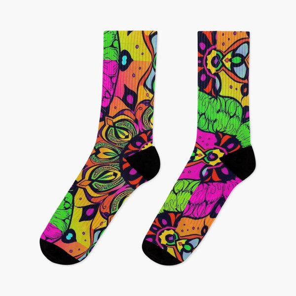 Item preview, Free Vector Hand-Drawn Groovy Psychedelic Pattern Design designed and sold by hjian8219.